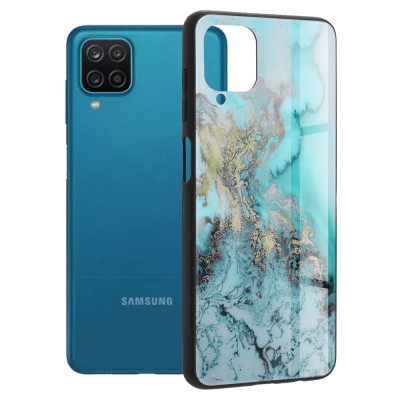 Husa telefon Samsung Galaxy A12 / A12 Nacho - Techsuit Glaze Series - Blue Ocean foto