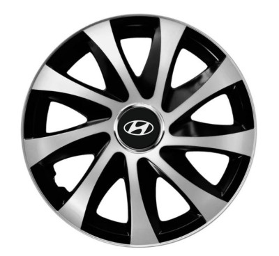 Set 4 capace roti Drift exrta Gri-Negru R16 pentru gama auto Hyundai foto