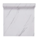 Rola Tapet autoadeziv tip marmura, alba, 60x 300 cm, Topbazar