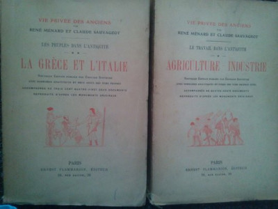 Rene Menard - Le travail dans l&amp;#039;Antiquit&amp;eacute;. Agriculture - Industrie foto