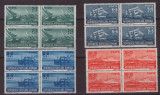 Romani 1948-Lp 239 Marina-Serie de 4 timbre nestampilate in bloc de patru RO-227, Nestampilat
