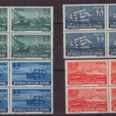 Romani 1948-Lp 239 Marina-Serie de 4 timbre nestampilate in bloc de patru RO-227