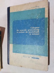 CULEGERE DE EXERCITII GRAMATICALE CU NOTIUNI DE MORFOLOGIE SI SINTAXA Popescu