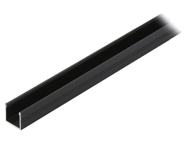 Profil Aluminiu Negru 1m pentru Module LED SMART16