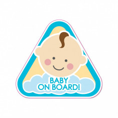 Abtibild &quot;BABY ON BOARD&quot; Cod: TAG 044 / T2 Automotive TrustedCars