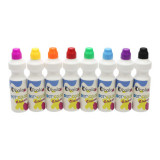 Set 8 culori x 75 ml guasa cu buretel, OColor