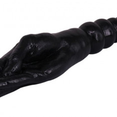 Dildo Dublu Fisting, PVC, Negru, 34 cm, Mokko Toys