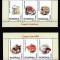 ROMANIA 2003 LP 1616 a CIUPERCI COMESTIBILE SI CIUPERCI OTRAVITOARE 2 TRIPTICURI MNH