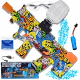 Pușcă cu bile de gel 7-8 mm, automat/manual, amortizor, acumulator 3,7V 14500/500mAh, 1000 bile incluse