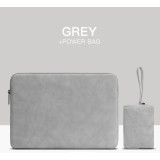 Husa marca THD, protectie si transport laptop Apple Macbook Air (M2) 15.3 inch, Apple Macbook Pro (M3) 16 inch, culoarea gri