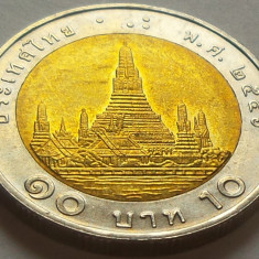 Moneda bimetalica 10 Baht - THAILANDA, anul 2013 * cod 10 B = excelenta