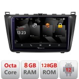 Navigatie Mazda 6 2008-2012 Android 12 2K QLED 8GB RAM 128GB 4G