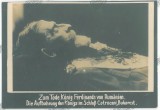 647 - Regale, BUCURESTI, Regele FERDINAND pe catafalc, Royalty, Romania ( 15 / 10,5 cm ) - old photocard - unused - 1927