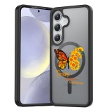 Hus&Auml; magsafe anti&Egrave;oc pentru samsung galaxy s25 &acirc; design butterfly quote, protec&Egrave;ie 360&Acirc;&deg;, dreams, negru mat