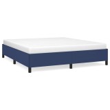 Cumpara ieftin Cadru de pat fara saltea, albastru, 160x200 cm, textil