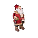 Figurina gigant Mos Craciun cu carte si felinar, 80 cm, Oem