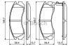 Set placute frana,frana disc MITSUBISHI PAJERO II Canvas Top (V2_W, V4_W) (1990 - 2000) BOSCH 0 986 424 523