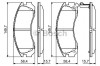 Set placute frana,frana disc MITSUBISHI OUTLANDER II (CW) (2006 - 2012) BOSCH 0 986 424 523