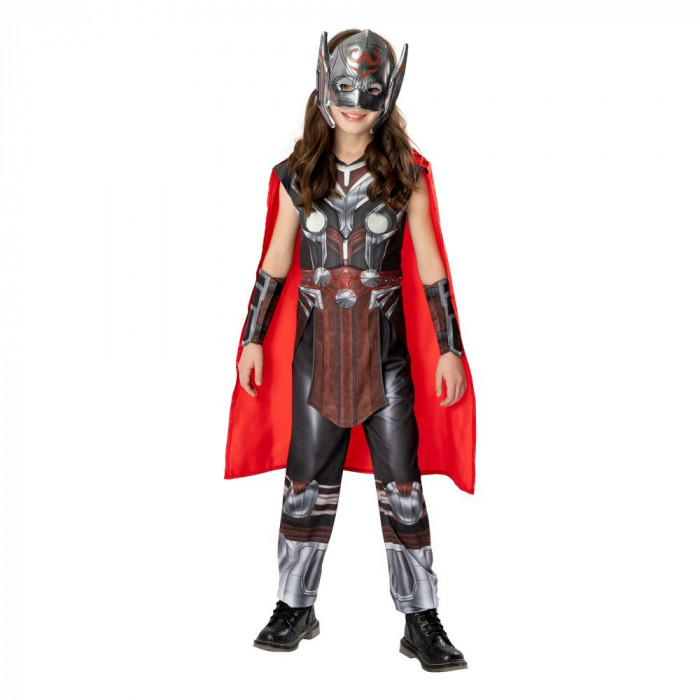 Costum Mighty Thor pentru fete - Thor: Love and Thunder 5-6 ani 116 cm