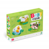 Puzzle 3 in 1 - Animalutele de la ferma (2,3,4 piese), Dodo