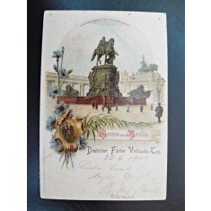 Carte postala Gruss aus Berlin, 1900