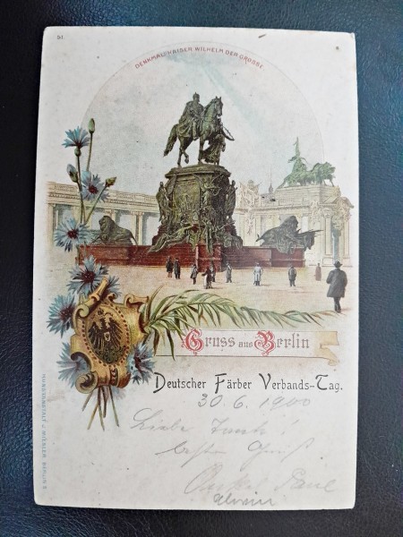 Carte postala Gruss aus Berlin, 1900