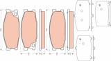 Set placute frana disc Mitsubishi Canter (FB7, FB8, FE7, FE8) VII, Canter (FE5, FE6) VI Motor 3C13, Canter 35, 53.5x133.3x17.2mm, OE MC894589