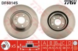 Disc frana AUDI A5 (8T3) (2007 - 2016) TRW DF6014S