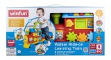 Antemergator Trenulet Winfun 3-in-1 cu Lumini si Sunete, Jucarie Educativa 12 luni+