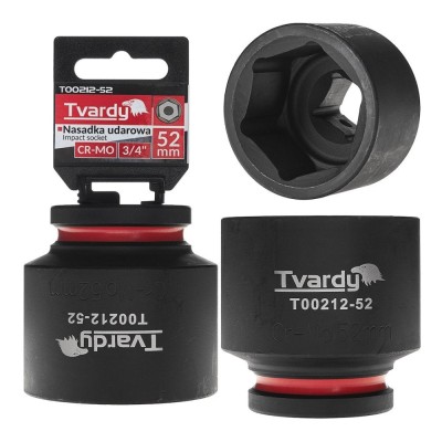 Cheie tubulara de impact in 6 puncte 3 / 4&amp;quot;, 52 mm, Cr-Mo, Tvardy T00212-52 foto