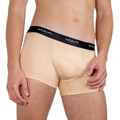 Boxeri Bărbați din Bumbac Elastic - S - Bej
