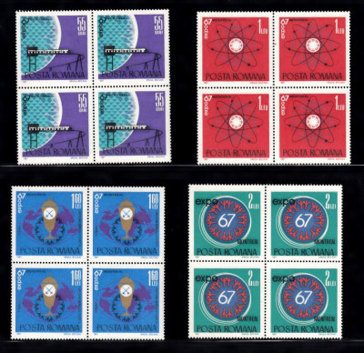 M1 TX9 8 - 1967 - EXPO 67 - Montreal - perechi de cate patru timbre foto