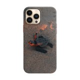 Husa compatibila cu Apple iPhone 14 Plus model Baby turtle, Silicon, TPU, Viceversa, Transparent, Carcasa