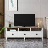 Cumpara ieftin Comodă TV Oslo, Alb- Safir
