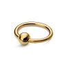 Piercing Ureche Circular Aurie 1.2x8x3 - Bilă Simplă - Oțel Chirurgical - Spr&acirc;nceană, San, Intim