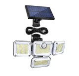 Lampa solara 233LED, 2000 Lm, 3 moduri de iluminare, telecomanda, cablu 5 metri