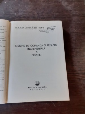 SISTEME DE COMANDA SI REGLARE INCREMENTALA A POZITIEI - B.C. KUO foto
