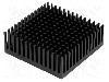 Radiator extrudat, aluminiu, 45.7mm x 45.7mm, neagra, FISCHER ELEKTRONIK - ICKPGA18X18