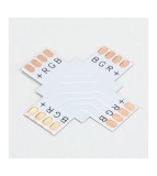 Conector PCB X de 10mm 4-Pini pentru benzi LED RGB SMD5050 5630-Conținutul pachetului 1 Bucată, Oem