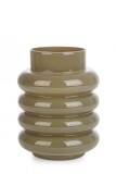 Cumpara ieftin Vaza flori sticla verde maslin Marny 15x19.5 cm