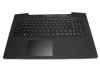 Tastatura Lenovo Neagra AP14R000A00 cu Palmrest negru iluminata backlit, Y50 70 cu Palmrest negru iluminata