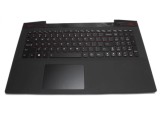 Tastatura Lenovo Neagra AP14R000A00 cu Palmrest negru iluminata backlit, Y50 70 cu Palmrest negru iluminata
