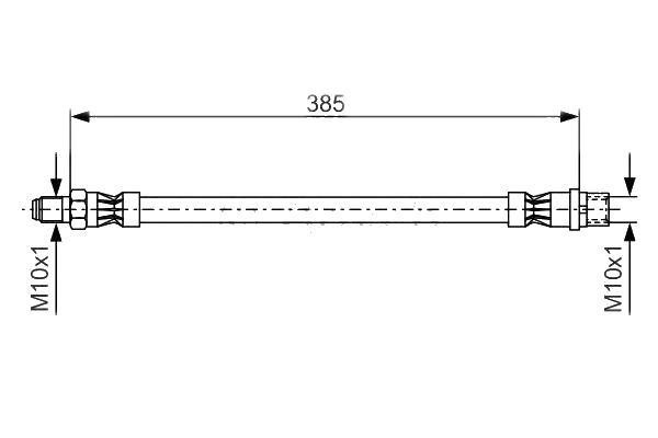 Furtun frana Bosch 1987476439 spate Mercedes-Benz C-Class Cupe C-Class Combi Clc-Class Clk E-Class Clk C-Class Cupe C-Class T-Model Clk Cabrio