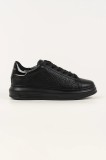 Karl Lagerfeld sneakers din piele KAPRI culoarea negru, KL52543A