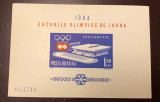 Romania (1964) Jocurile Olimpice Innsbruck, colita nedantelata, Nestampilat