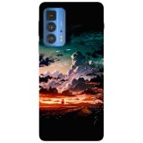 Husa compatibila cu Motorola Edge 20 Lite model Clouds, Silicon, TPU, Viceversa, Transparent, Carcasa
