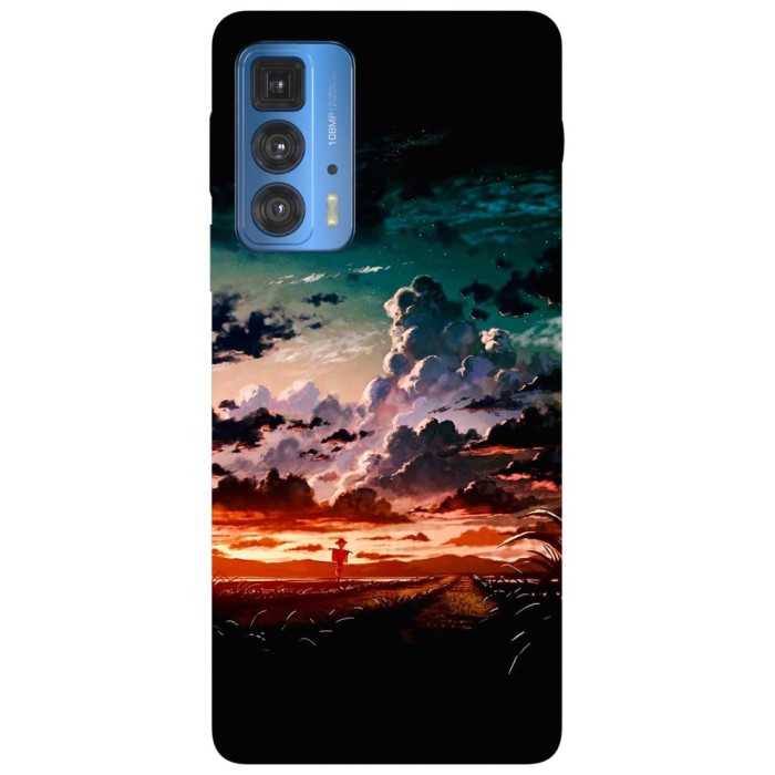 Husa compatibila cu Motorola G50 model Clouds, Silicon, TPU, Viceversa