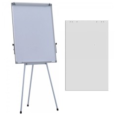 Flipchart magnetic Extra 70x100 cm, inaltime ajustabila + hartie flipchart
