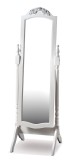 Cumpara ieftin Oglinda pardoseala lemn alb 50 x 50,5 x 160 cm