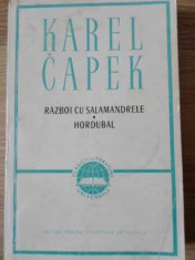 RAZBOI CU SALAMANDRELE. HORDUBAL-KAREL CAPEK foto